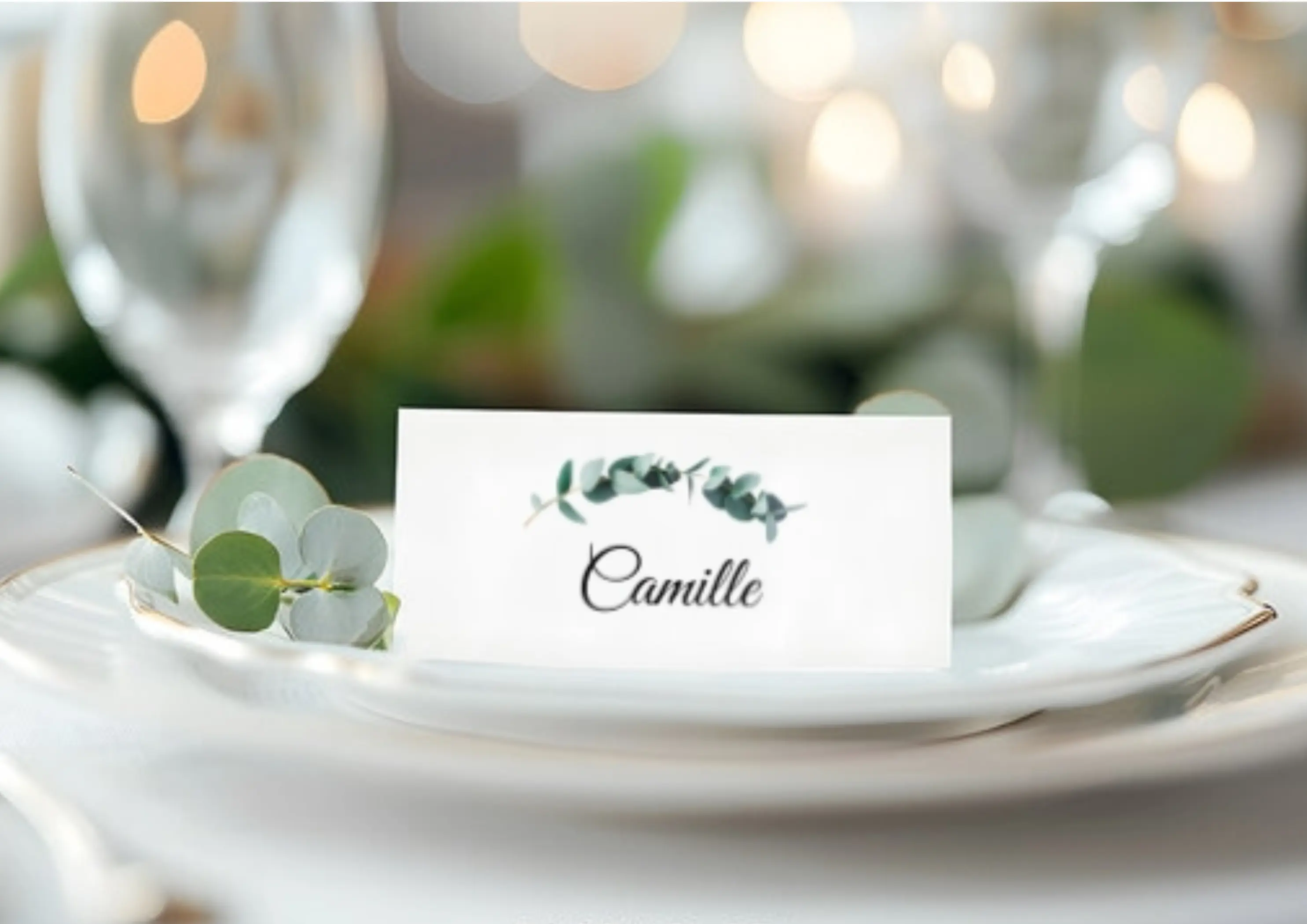 Marque Place à Imprimer Gratuit Pour Anniversaire Chic à Table | Marque-places à imprimer